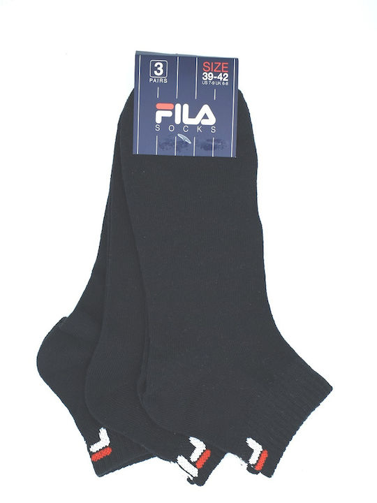 FILA Men's Black Socks 3Pack
