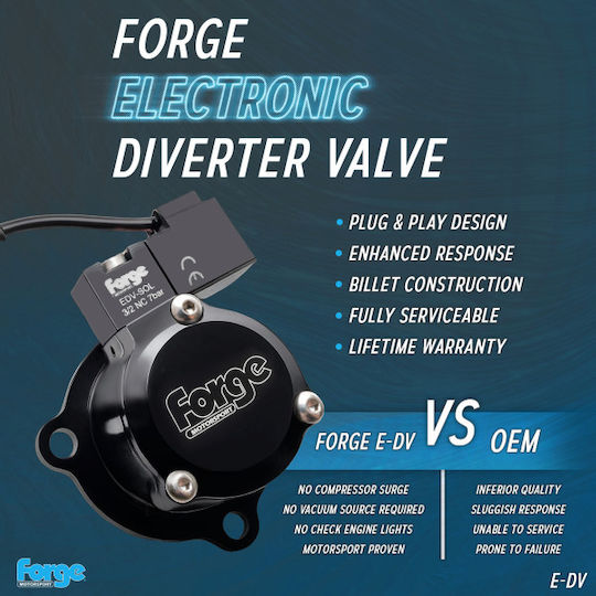 Forge Motorsport Electric Car Blow Off Valve for Kia Mini Subaru Mini