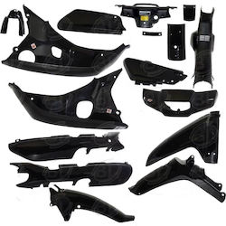 Narita Set Plastic Motorcycle Parts Black Narita Set Plastic Motorcycle Parts Black