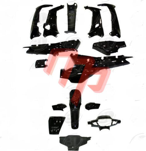 Set Plastic Motorcycle Parts for Honda Astrea Supra 100 Black