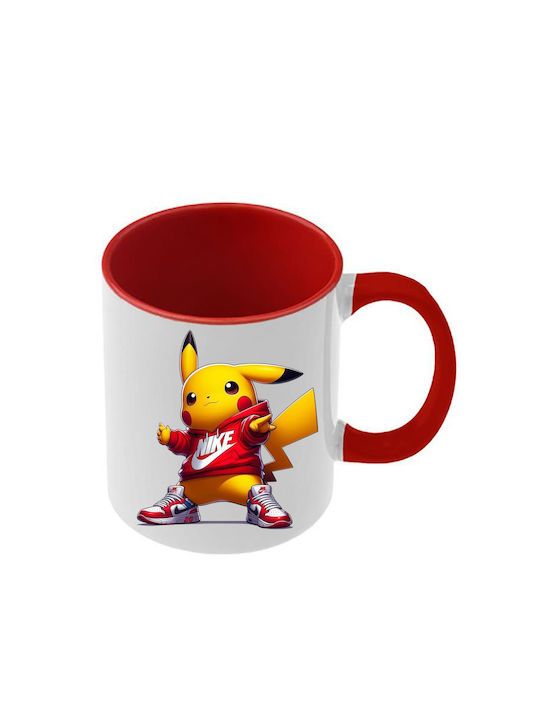 Κούπα Pokemon Κόκκινη Λαβή Εσωτερικό