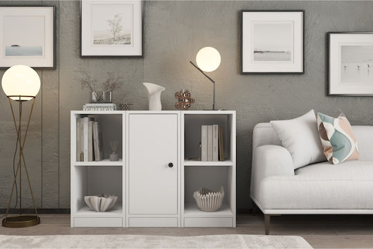 Буфет от Метал с Чекмеджета Бял 98x40x72см