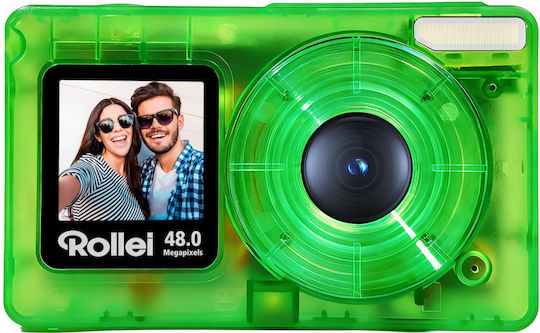 Rollei Kompaktline Pocket Transparent Kompaktkamera 50MP 4K UHD Grüne