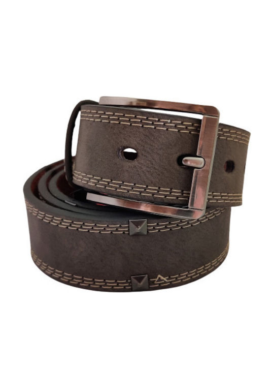 Deneb Accessori Мъжки Колан от Изкуствена Кожа Кафяв