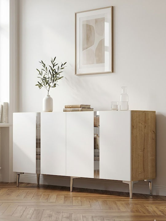TV-Ständer Weiß M150xP32xH75cm