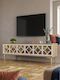 Stand TV Din Sticlă Maro L120xA30xÎ41cm