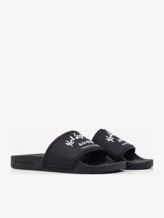 Karl Lagerfeld Slides in Schwarz Farbe