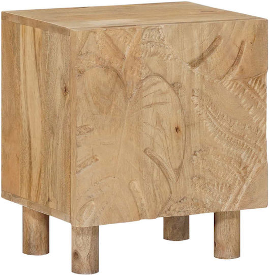Κομοδίνο Ξύλινο Καφέ 40x30x45cm
