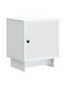 White Wooden Bedside Table 43x34.5x50cm