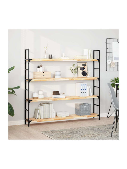 vidaXL Rechteckiges Bücherregal aus Massivholz ...