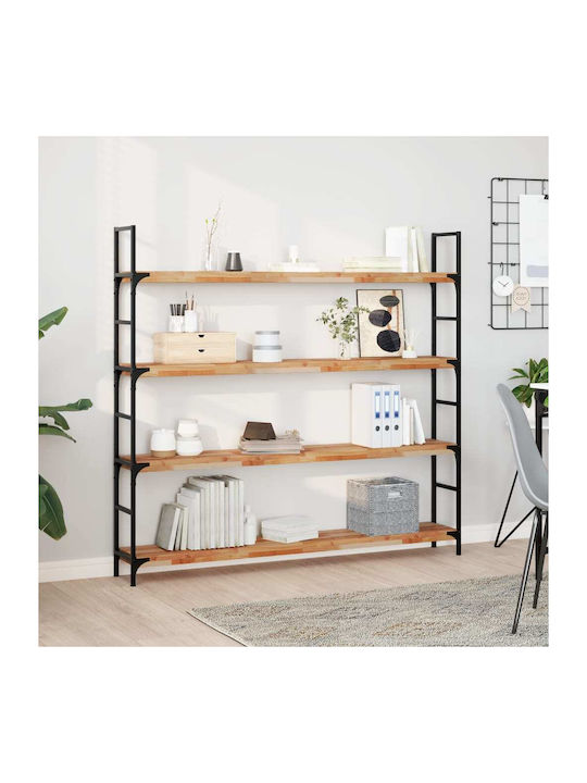 vidaXL Rechteckiges Bücherregal aus Massivholz ...