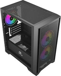 Redragon Paktis 2 GC-540 Геймърска Мини Кула с Страничен Прозорец Redragon Paktis 2 GC-540 Геймърска Мини Кула с Страничен Прозорец