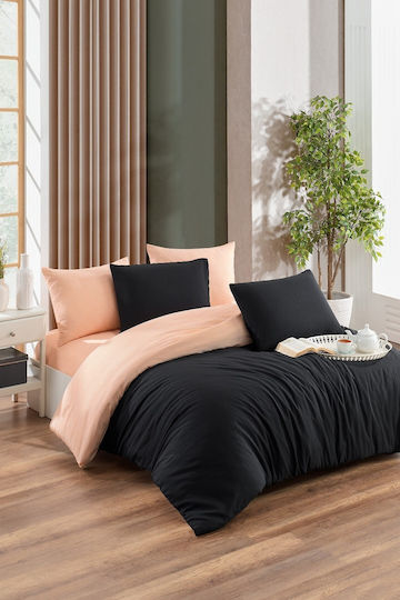 Rebeka Home Set Negru Și Piersică