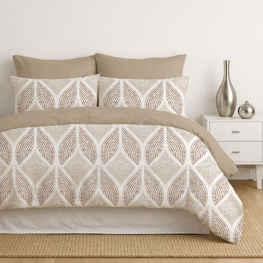 Set Huse Pentru Pilote 150x220cm Simplă Cu Față De Pernă Și 1 Cearșaf Sahara