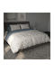 Charalambidis Textiles Villa Bed Sheet Set for Single Bed 160x260cm Gray 3 Pieces