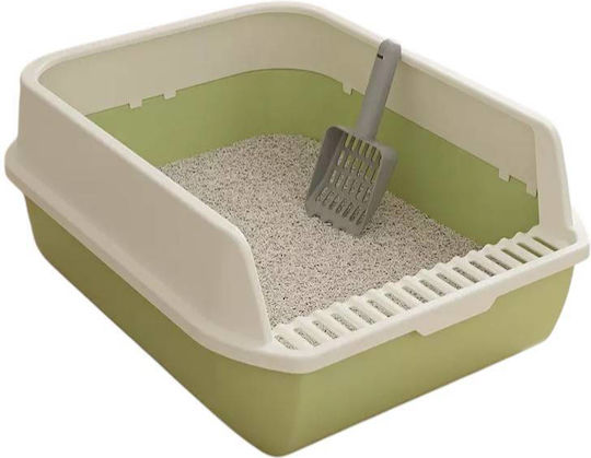 Tavă pentru Pisici Verde L50 x l38 x Î20cm