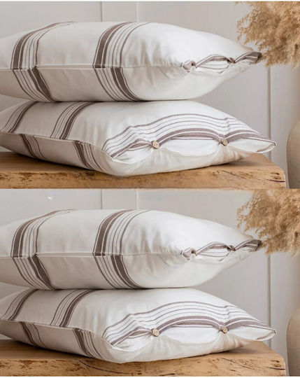 SteweHome Stewehome Pillowcases Set 4 Pieces Pillowcases 50x70 Cm Ste-021011-v42108 50x70cm