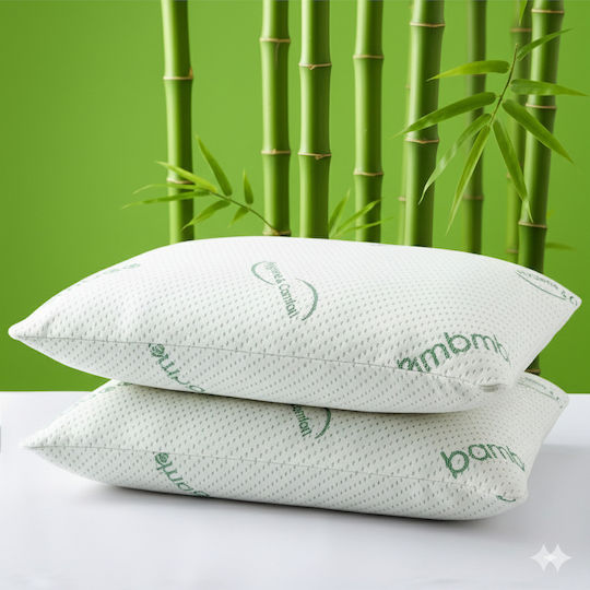 SteweHome Bamboo Bed Pillow Latex 50x70cm 2 Pieces