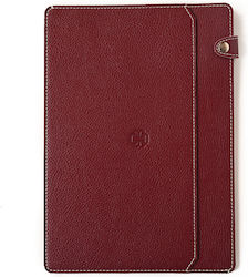 Leather Folder A4 Burgundy Front Pocket 23x32 15bur02 1502-09