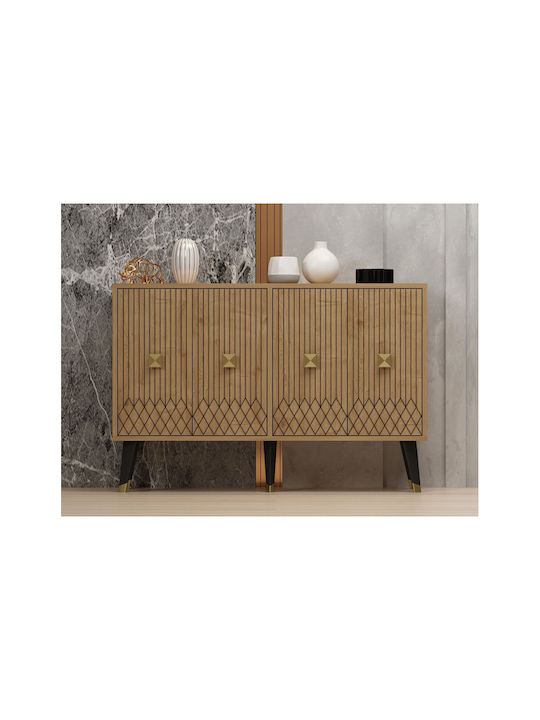 Bufet Din Lemn Bej 120x30x80cm