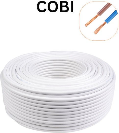Cablu Electric 2x2.5 Mm² 100 M Alb Flexibil Conductor Cca Izolație Pvc Mantă Pvc Myym H05vv-f – Cobi Smart