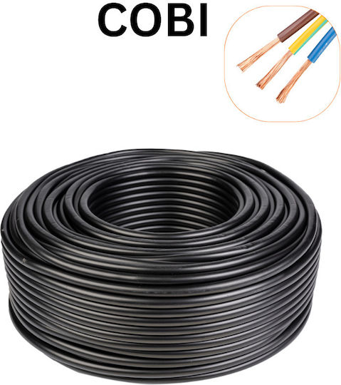 Cablu Electric 3x6 Mm² 100 M Negru Flexibil Conductor Cca Izolație Pvc Mantă Pvc Myym H05vv-f – Cobi Smart