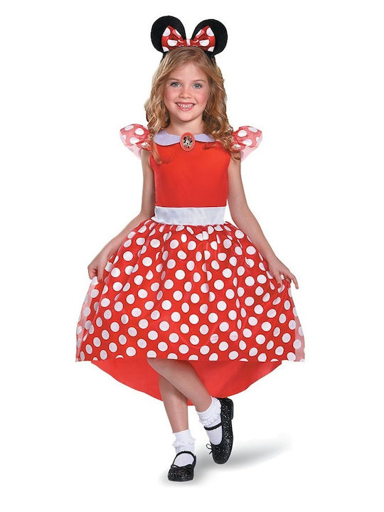 Αποκριάτικη Στολή Red Minnie Classic