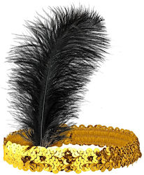 Karnevalsaccessoires Charleston Diadem Gold