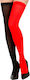 Karnevalsaccessoires Rote Schwarze Socken