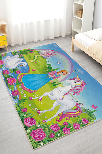 SteweHome Kids Rug Unicorn 120x250cm Thickness 60mm