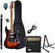 Jet Js-400 Sb Stratocaster Hss Ηλεκτρική Κιθάρα...