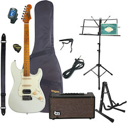 Jet Js-400 Ow Stratocaster Hss Електрическа Кит...