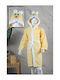 SteweHome Kids Bathrobe Yellow Hooded