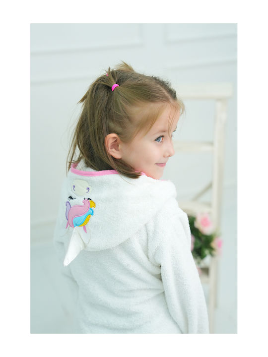 SteweHome Kids Bathrobe White Hooded