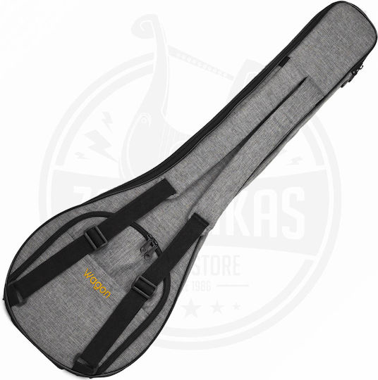 Wagon Case Bouzouki Suitcase Padded Gray