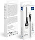 Blue Star USB 2.0 Cable USB-C male - USB-A / USB-C 12W Μαύρο 1m