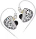 KZ Ακουστικά Ψείρες In Ear Ασημί