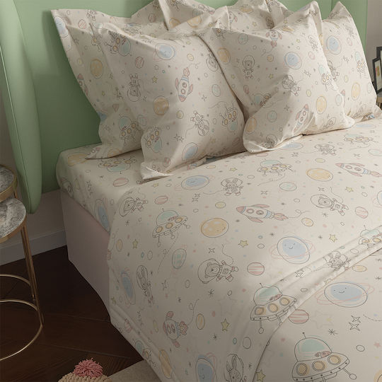 Charalambidis Textiles Kids Sheets Single Sky 160x260cm Charalambidis Textiles Kids Sheets Single Sky 160x260cm