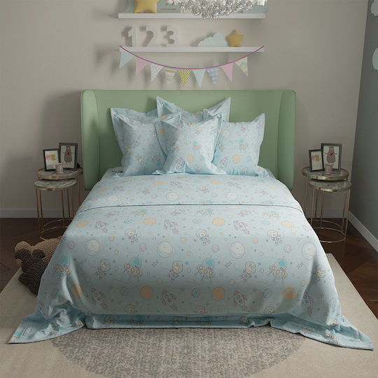 Charalambidis Textiles Kids Sheets Single Sky 160x260cm Charalambidis Textiles Kids Sheets Single Sky 160x260cm