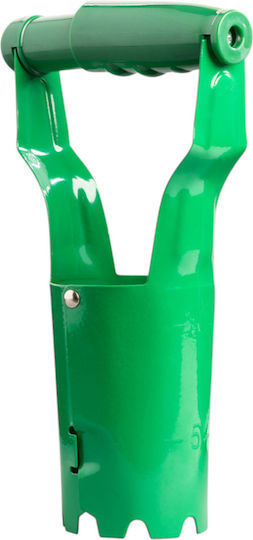 Plantator Manual Verde Metalic cu Arc 7 Cm Diametru 23.5 Cm Lungime Mecanism cu Arc Mâner Ergonomic Cobi Smart