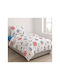 SteweHome Set Kids Duvet Cover Single With Pillowcase White 160x220cm