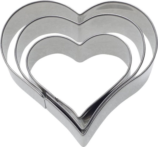 Cookie Cutter Set 3 Pieces 4 Cm 5 Cm 6 Cm Heart Westmark