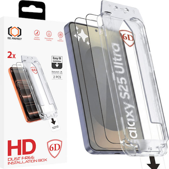 Tel Protect 2.5D Full Glue Ματ Full Face Tempered Glass 2τμχ (Galaxy S25 Ultra)