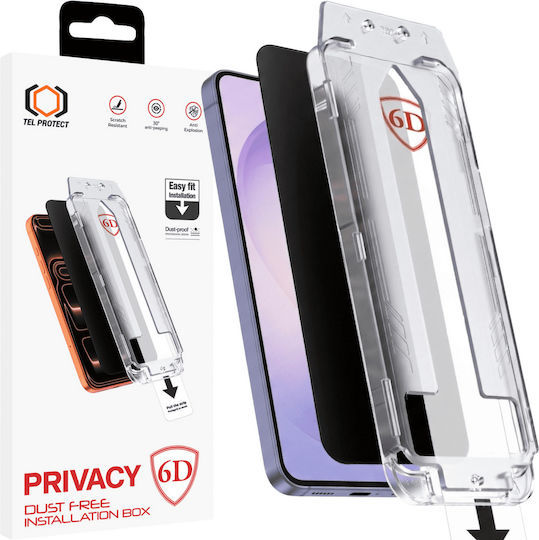 Tel Protect Full Glue Privacy Full Face Tempered Glass 2τμχ (Galaxy S25)