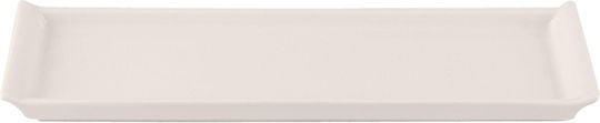 Porland Porland Servierplatte aus Weißem Porzellan 36x11cm