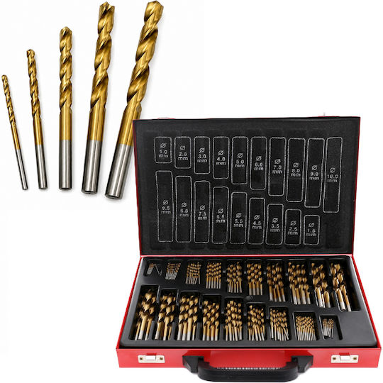 Set 170 Burghie HSS De Titan Pentru Metal