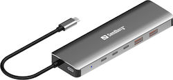 Sandberg USB Hub 20 Θυρών (USB-C / USB-A) 136-79