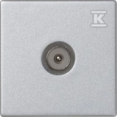 Simon Connect Plate K45 Gn Tv Men's 45x45mm + Aluminum Insert K120a/8