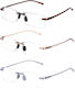 Reading Glasses Frameless Teraise Lightweight Unisex Blue Light Protection