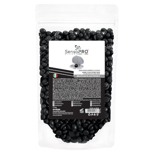 Elastic Wachs-Perlen Sensopro Milano Brasilianische Schwarze Perlen 100g